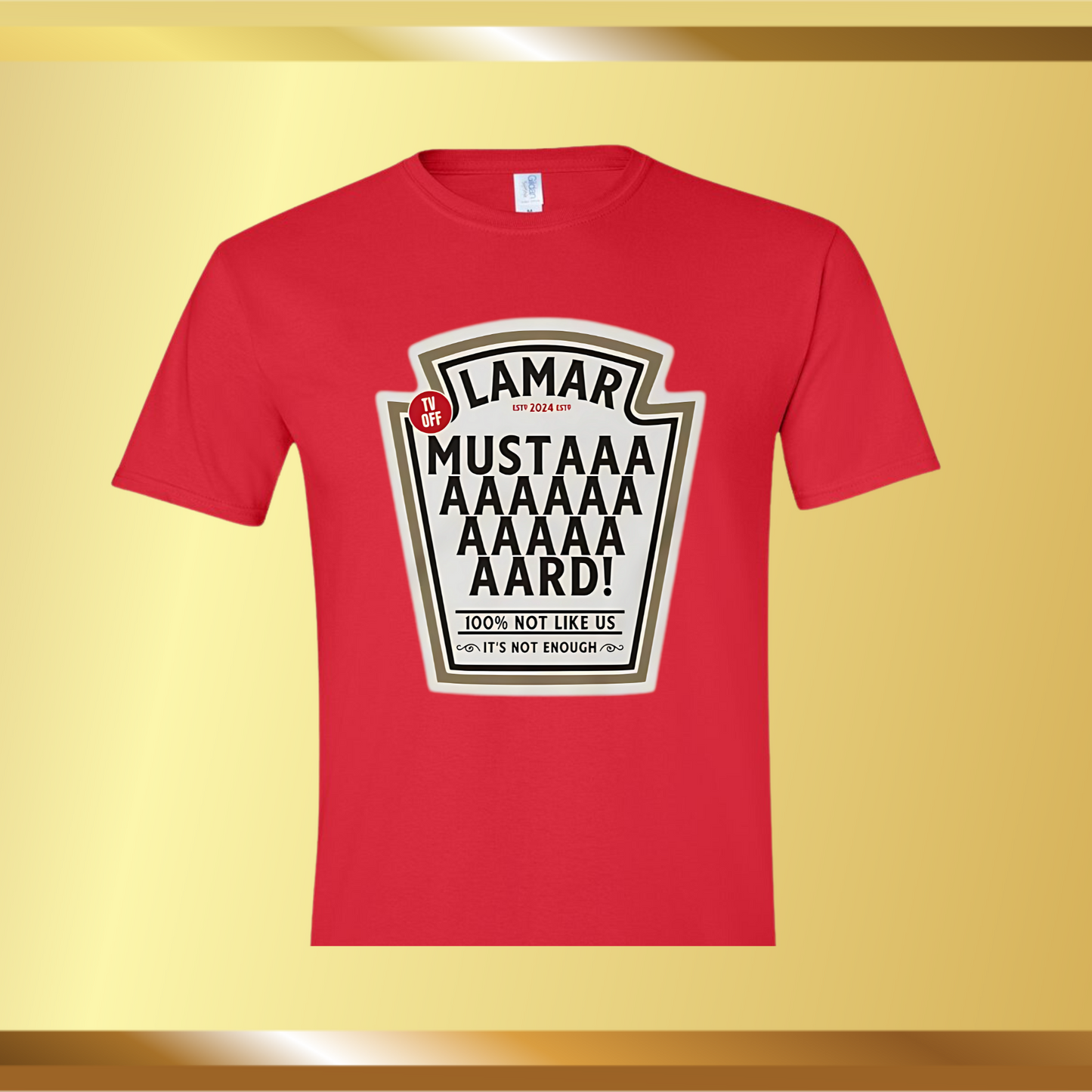 Kendrick Lamar Mustard Label Tee