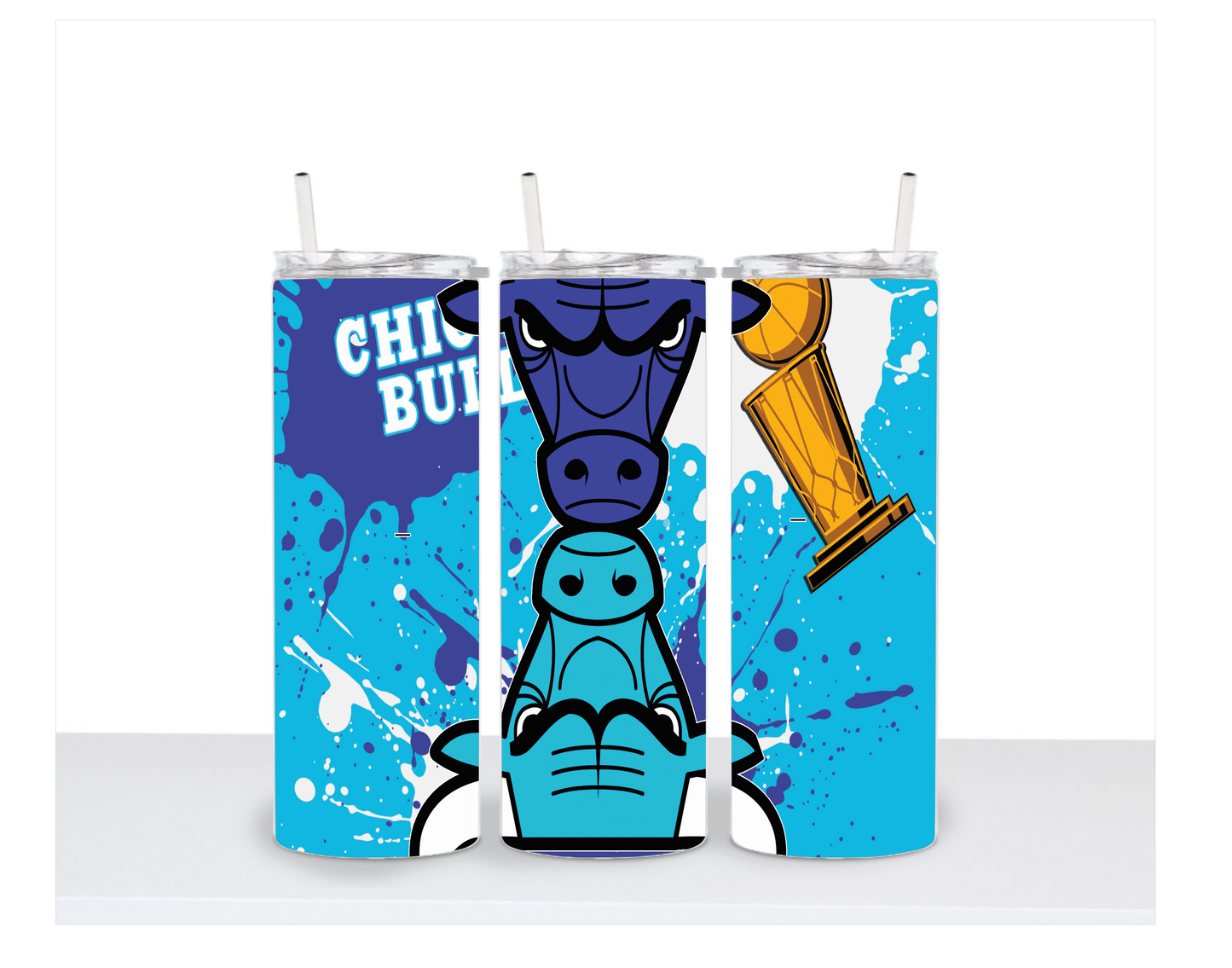 20oz Blue Bulls Inspired Tumbler