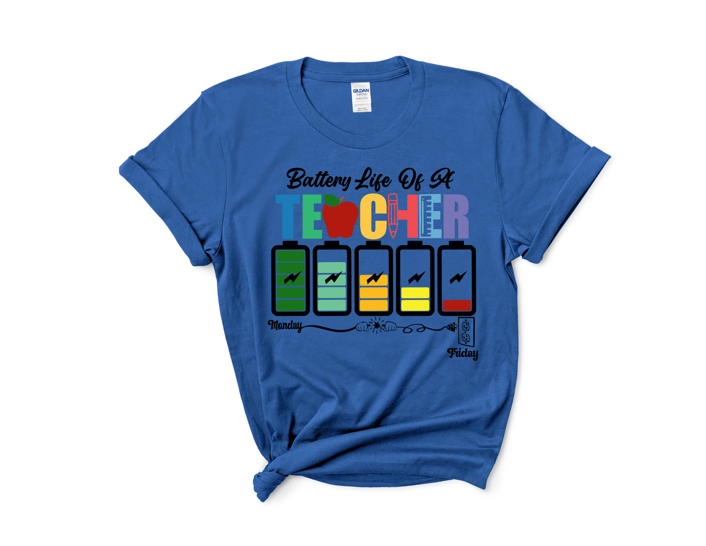 Battery Life of A Teacher Tee