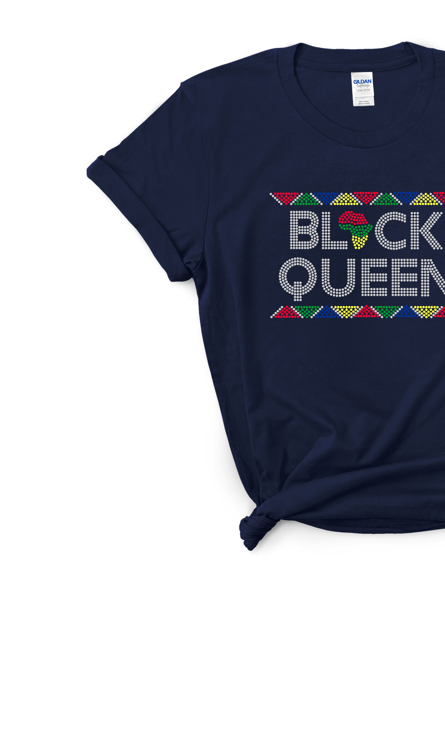 Black Queen Rhinestone Tee