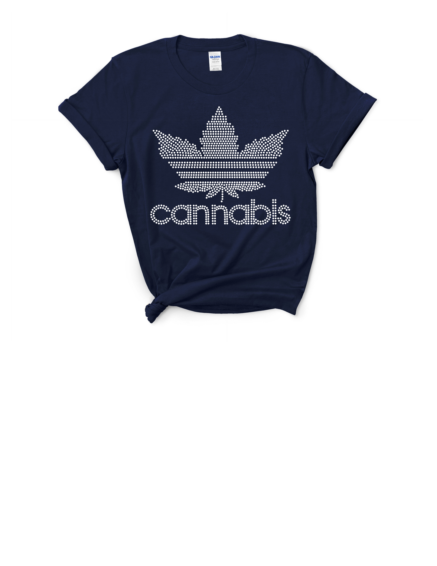Cannabis Rhinestone Tee