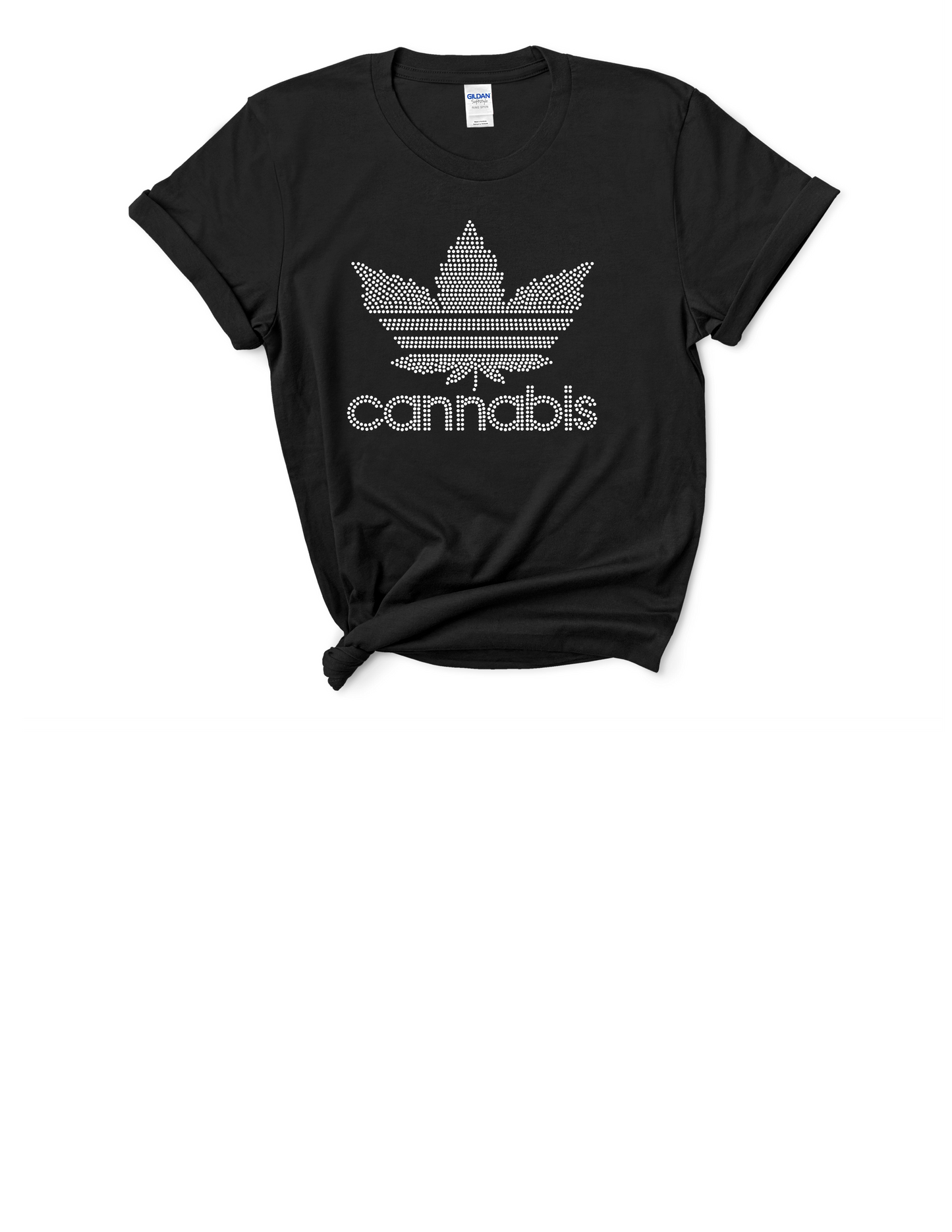 Cannabis Rhinestone Tee