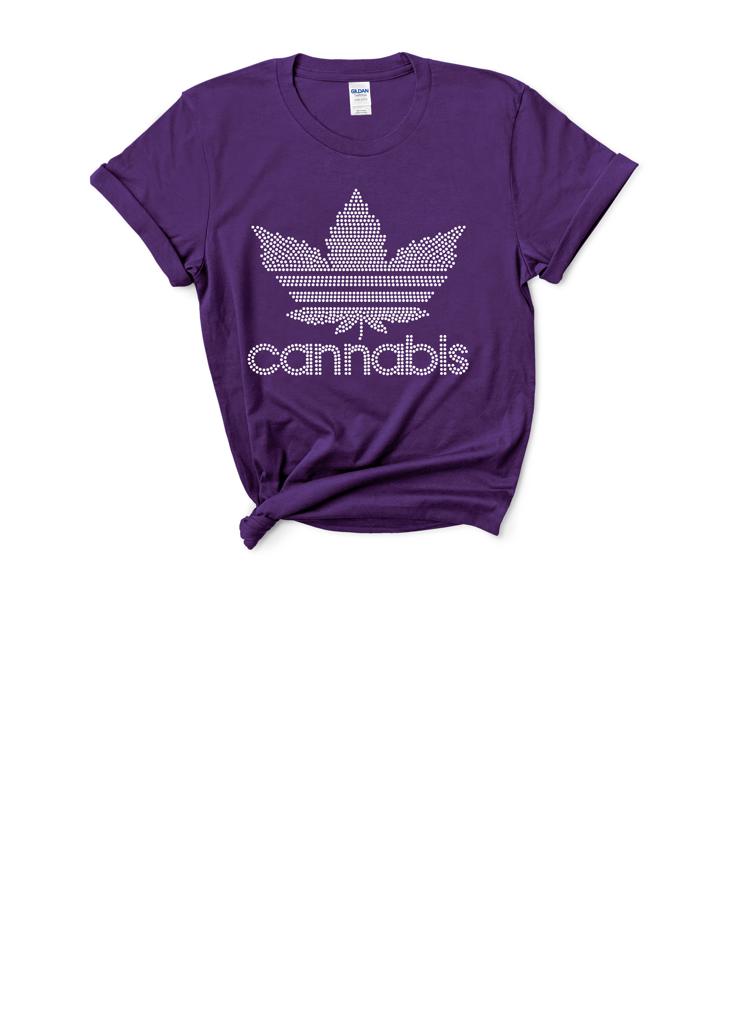Cannabis Rhinestone Tee