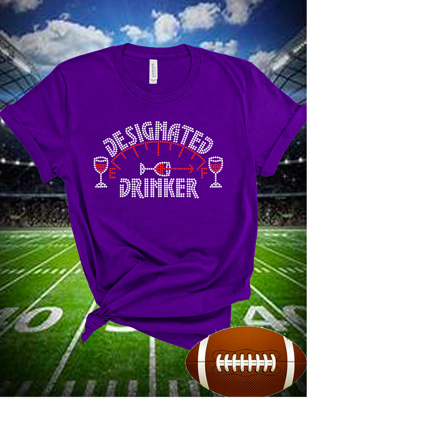 Designated Drinker Rhinestone Tee