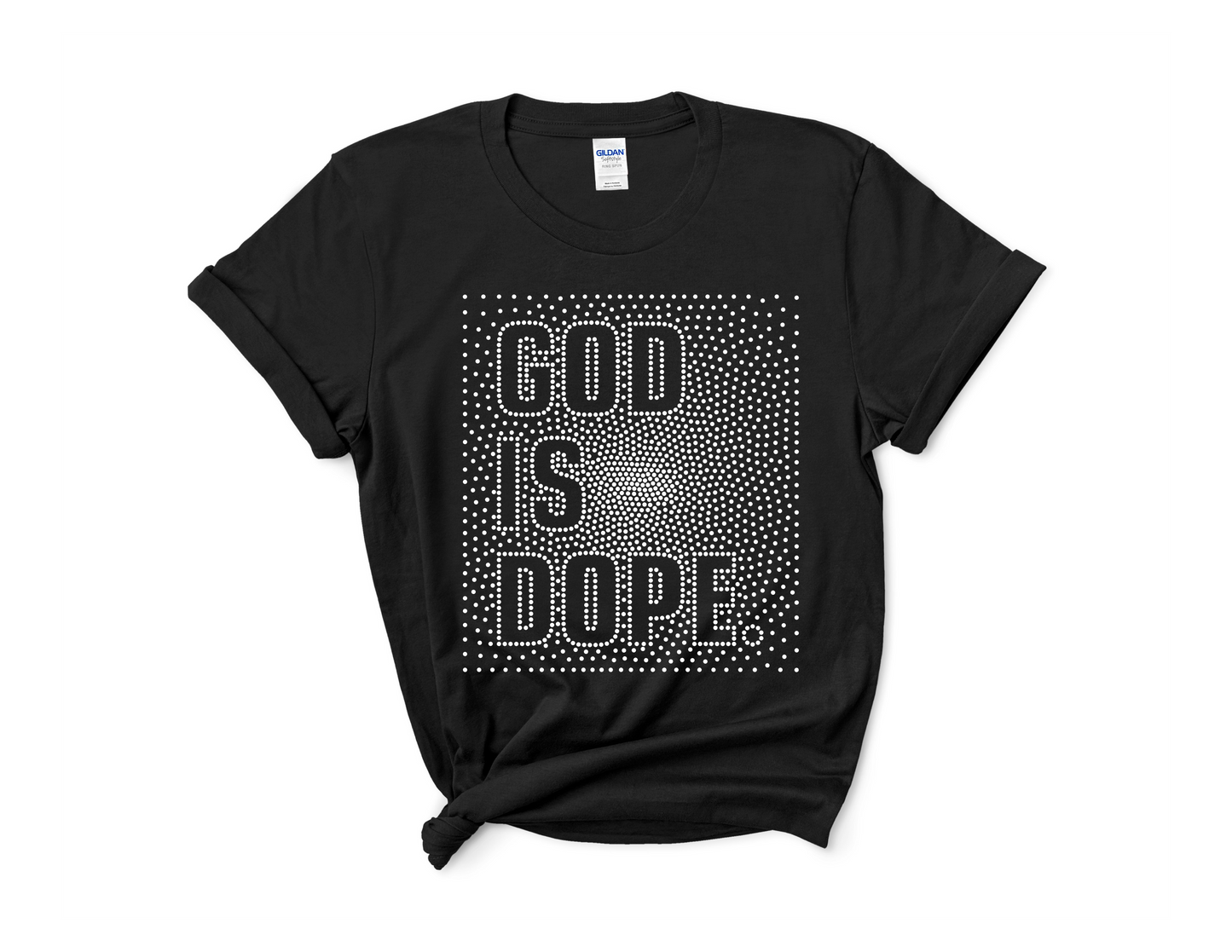 God Is Dope Rhinestone Tee