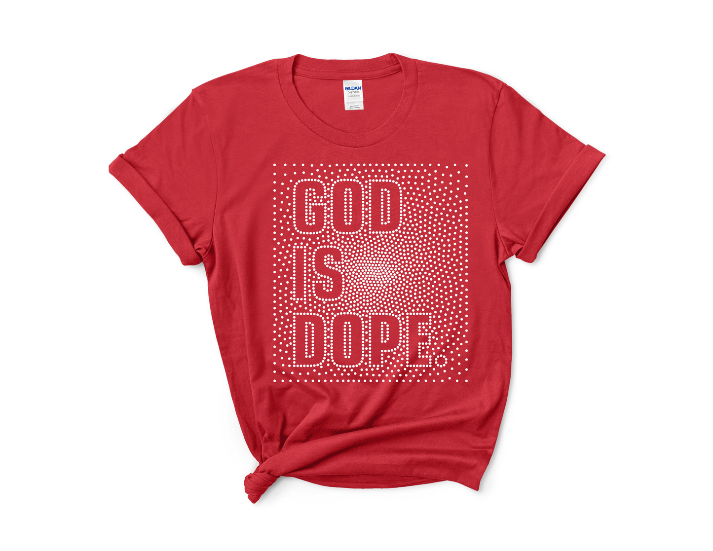 God Is Dope Rhinestone Tee