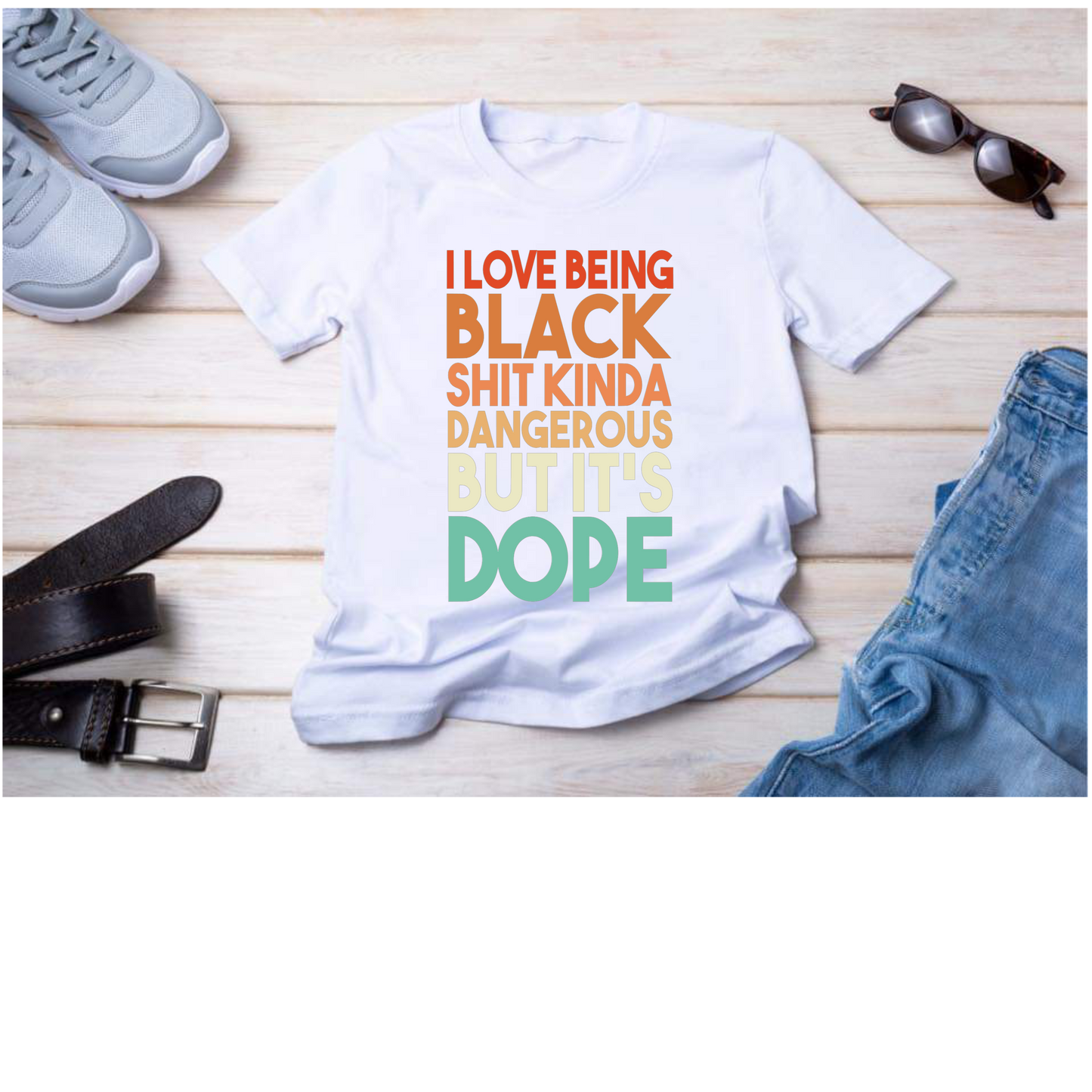 LOVE BEING BLACK TEE