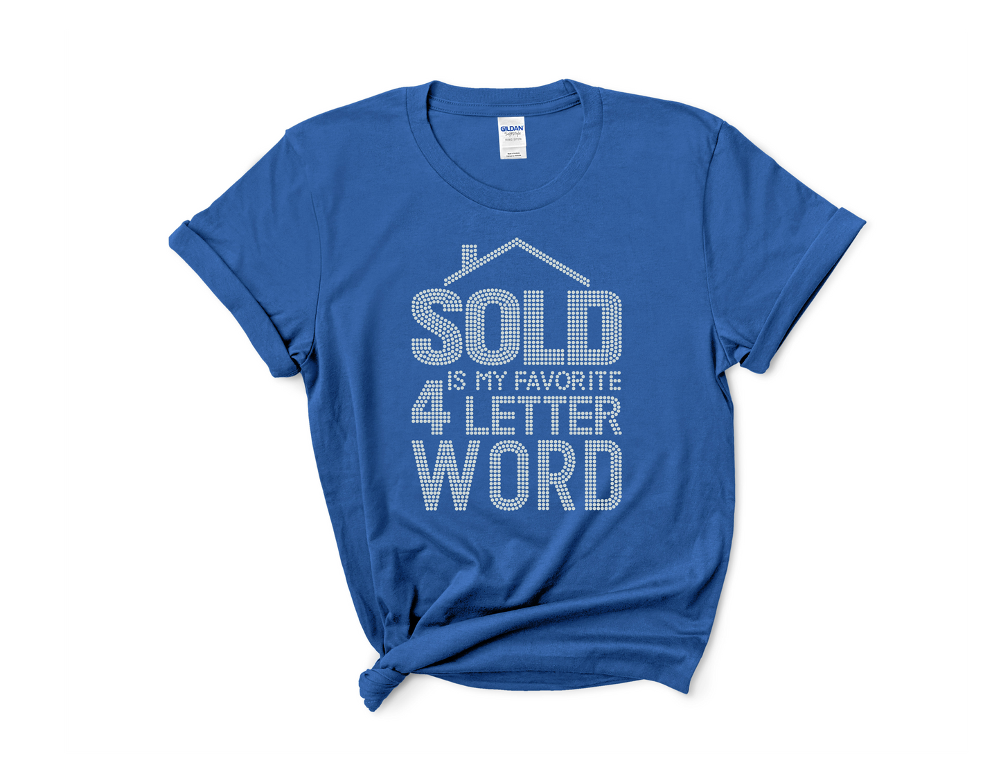 Sold Realtor Rhinestone Tee