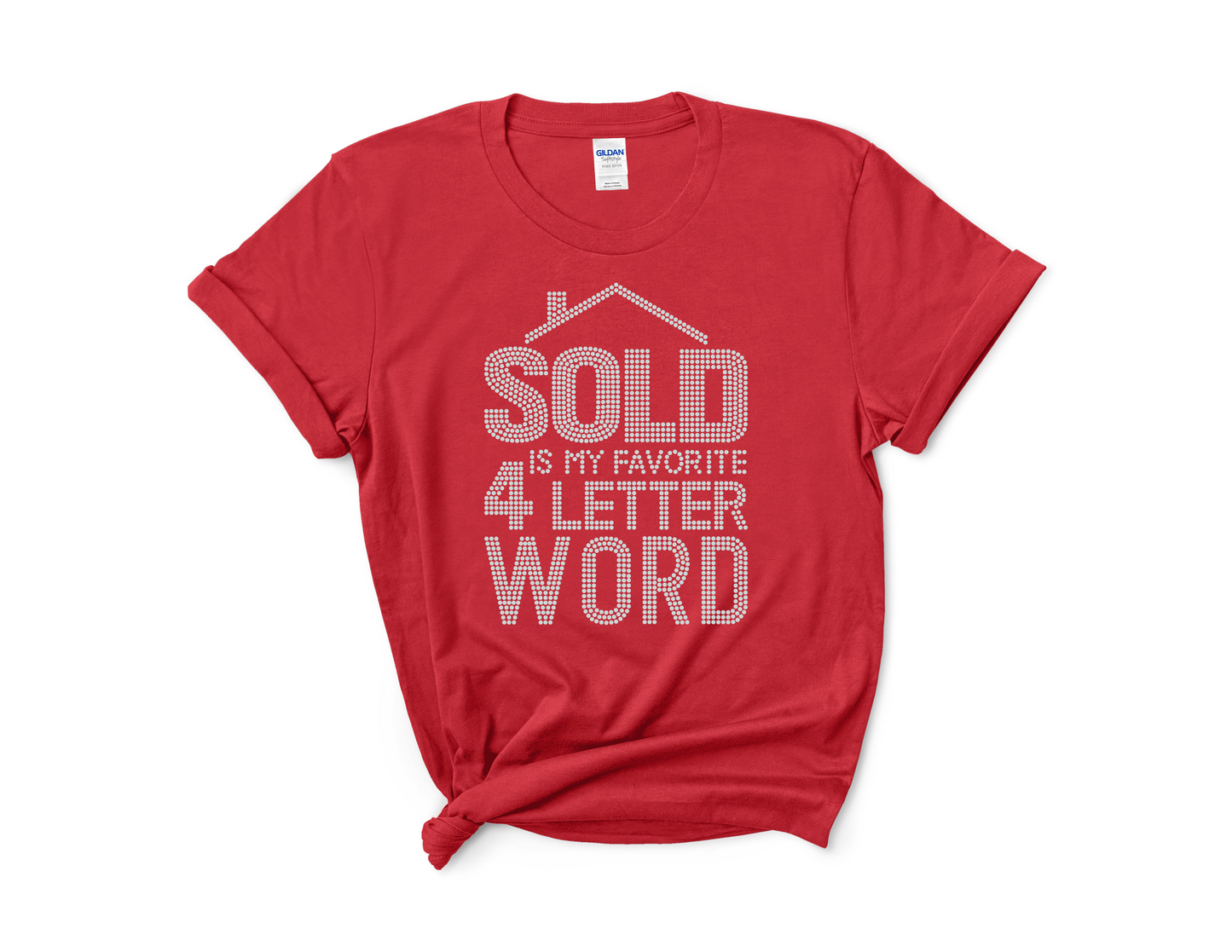 Sold Realtor Rhinestone Tee