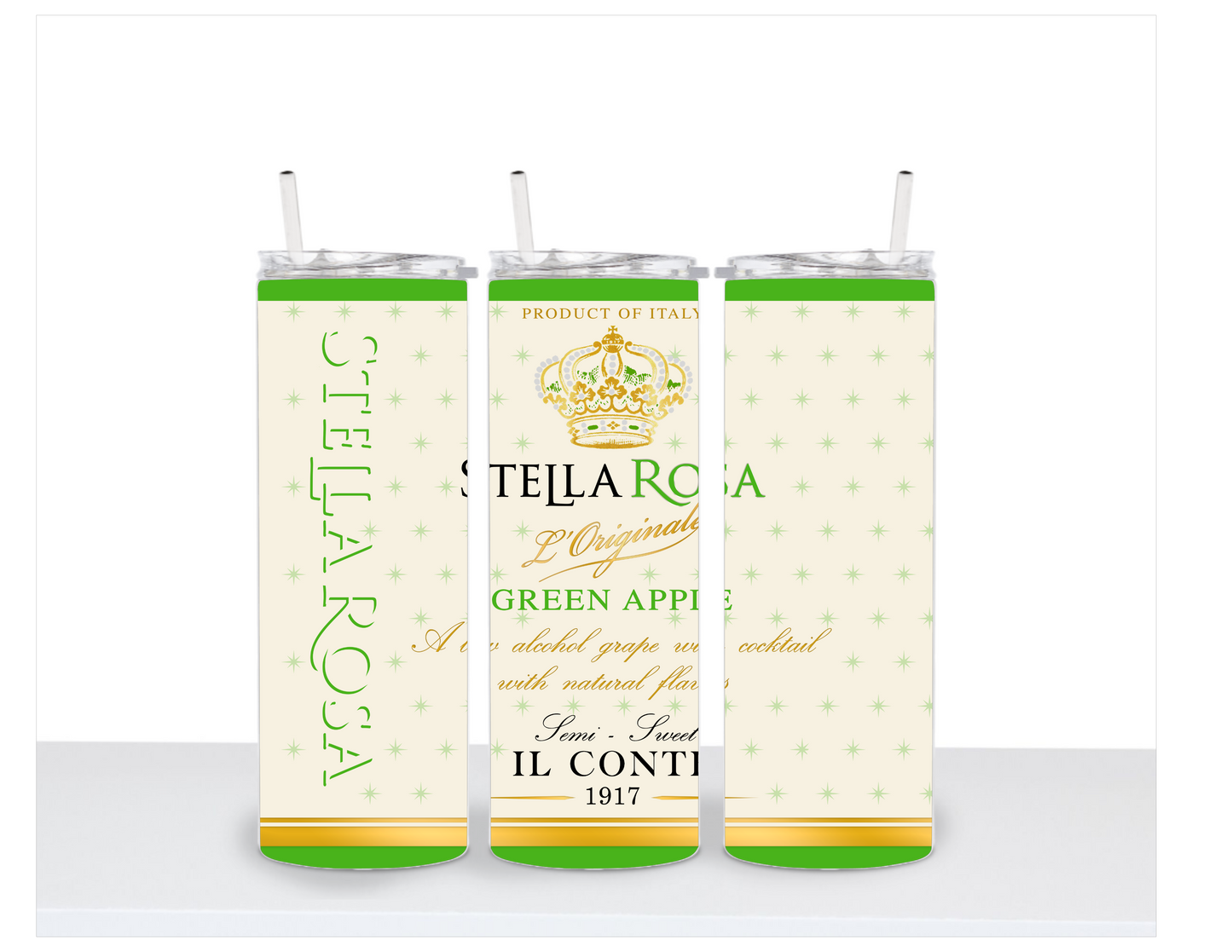 20oz Stella Rosa Green Apple Inspired Tumbler