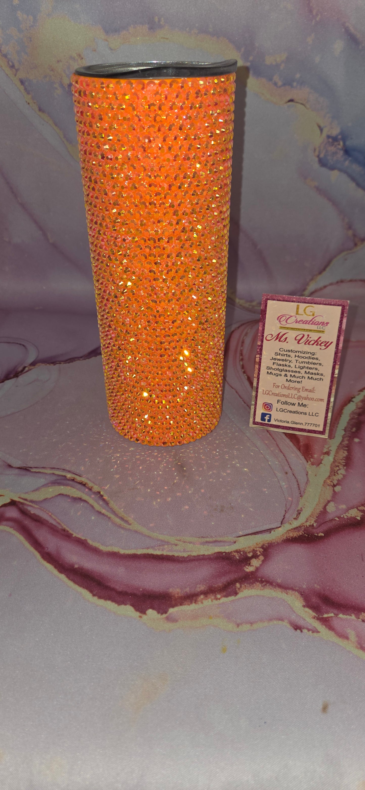 Blinged 20oz Rhinestone Tumbler