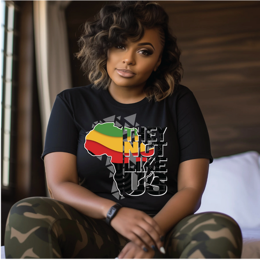 They Not Like Us Africa Tee