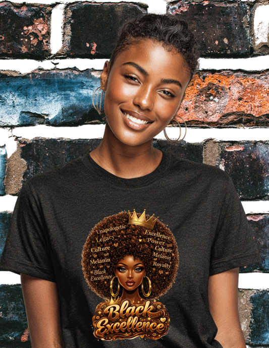 Black Excellence Afro Woman