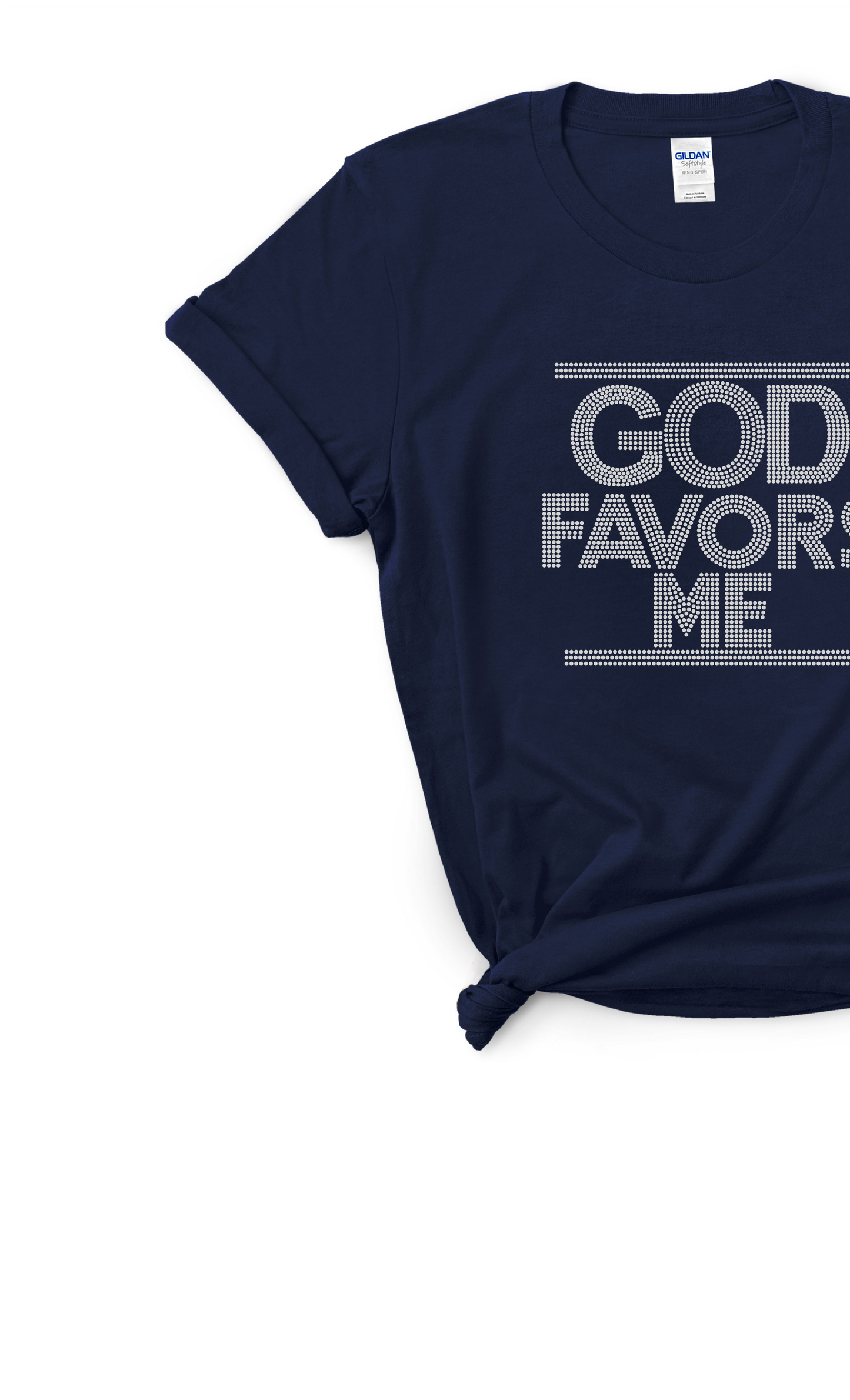 God Favors Me Rhinestone Tee