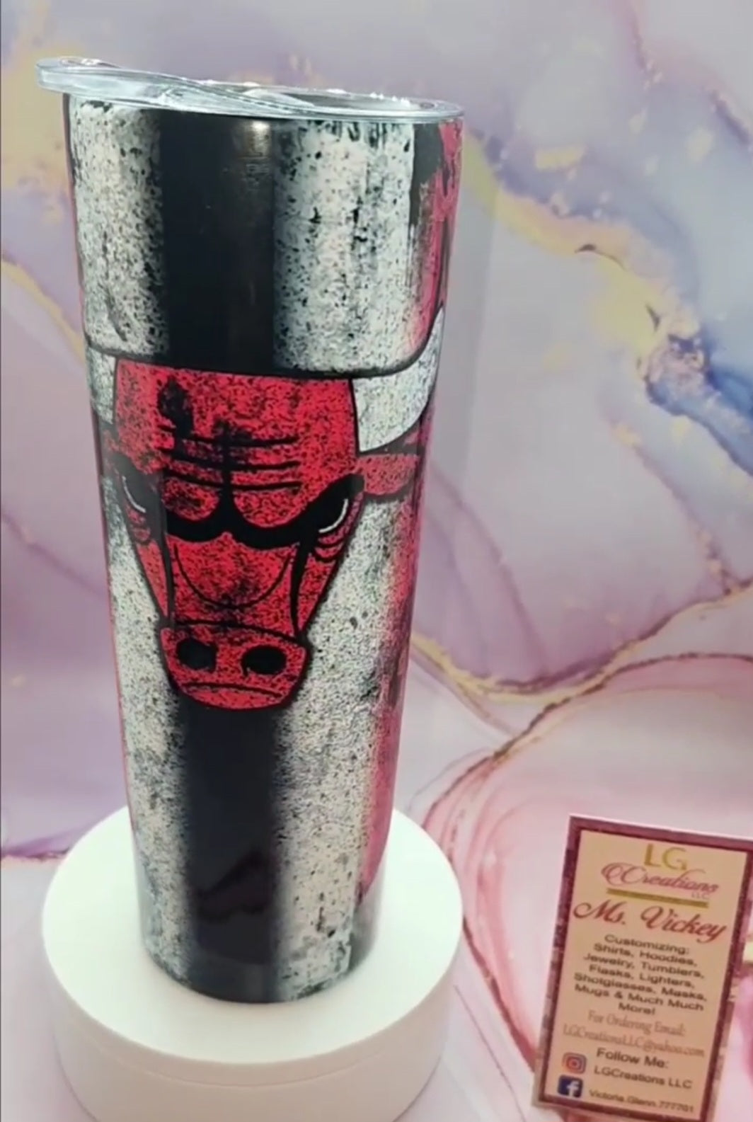 20oz Bulls Inspired Tumbler