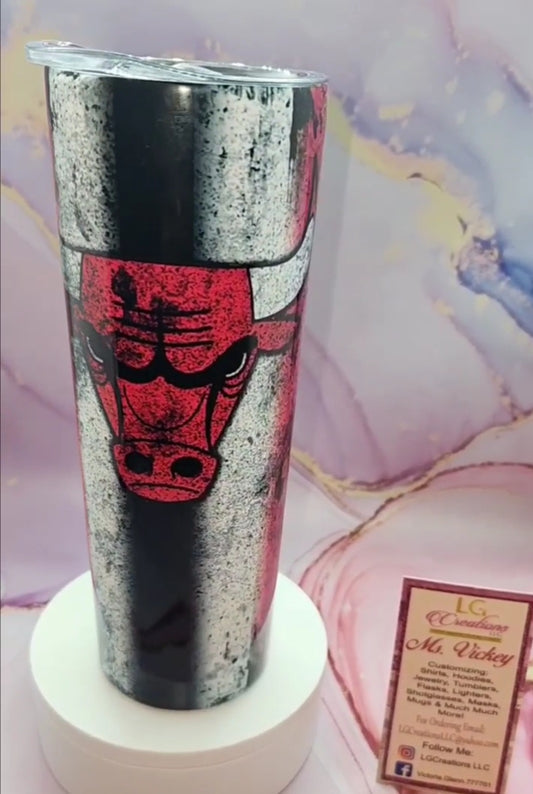 20oz Bulls Inspired Tumbler
